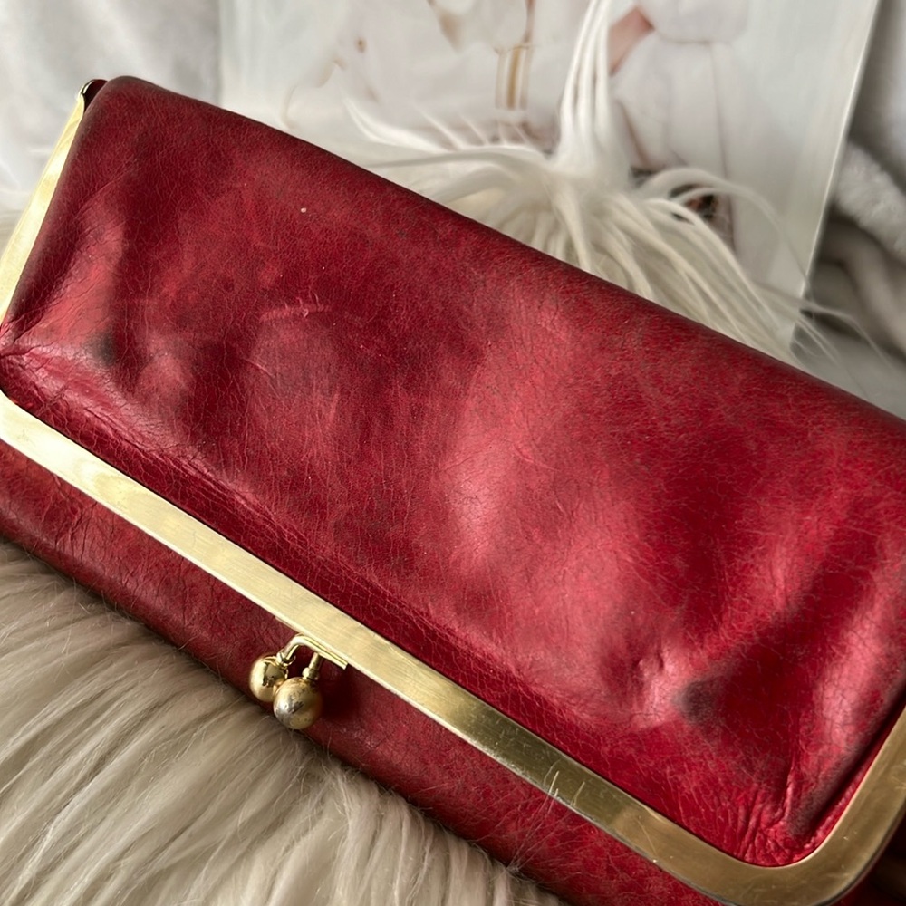 Hobo Red Genuinely Leather Wallet